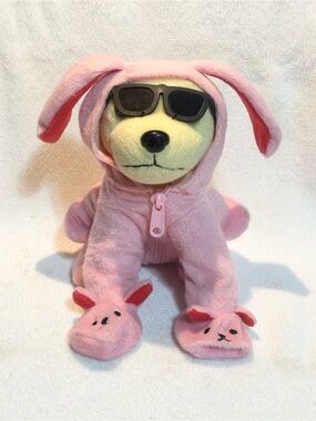 RAISING CANE'S 2013 A Christmas Story Ralphie Pink Bunny Suit Plush Toy Dog